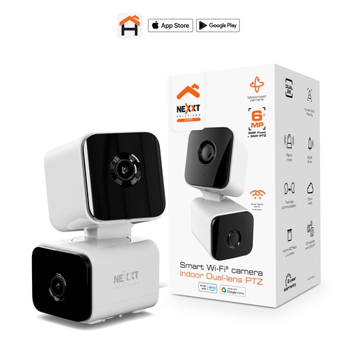 [CAM-SEG-NEX-IP30DL-WH-425] Nexxt NHC-IP30DL - Cámara Dual Motorizada IP Para Interiores / 2K / Blanco