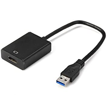 [GEN-MSC-ADP-USB3HDMI-BK-121] Genérico Adaptador USB3.0 Macho a HDMI Hembra 