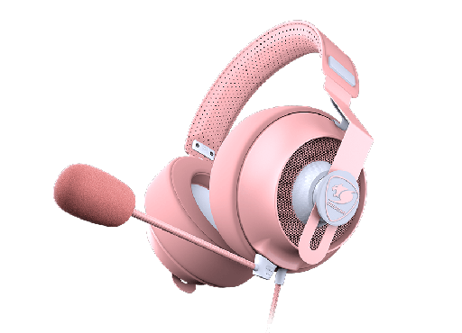 [COU-HYM-GAM-PHONTUMPINK-PK-221] Cougar Phontum S Gaming Headset / RGB / 3.5mm / Pink