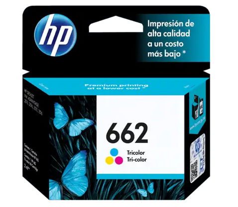 [HPE-PRT-INK/TON-CZ104AL-TR-320] HP 662 Tricolor Cartuchos