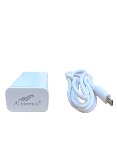 [KMX-MSC-ADP-DSY6001M-WH-321] Kingmox DSY-6001M Cargador USB V8 Viajero - 15w /Blanco