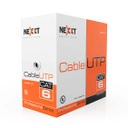 Nexxt CAT6 AB356NXT01, 1000ft, 23AWG, Shielding U/UTP, Fire Rating CM, UL Certified, Gray