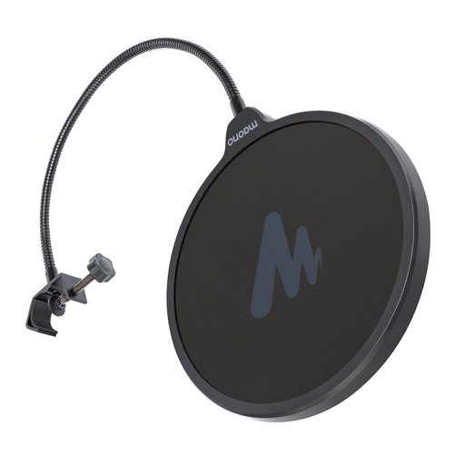 [MNO-HYM-MIC-AUPF150-BK-421] Maono AU-PF150 - Microphone Pop Filter Wind Mask Shield Screen Set with flexible 360 ​° stabilization arm / Black