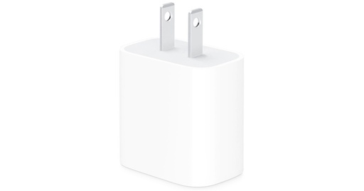 [APL-PSU-CHR-MHJA3A,/A-WH-421] Apple MHJA3AM/A Adaptador de Corriente 20W USB-C (Original) / Blanco