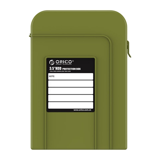 [ORI-STO-ACC-PHI35V1SN-GN-421] ORICO PHI35-V1-SN - 3.5&quot; HDD Protection Box / Olive Green