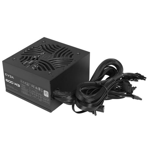 [EVG-PSU-PWR-100W10600K1-BK-421] EVGA PSU 100-W1-0600-K1 - PSU Power Supply / 80+ White 600W / Black