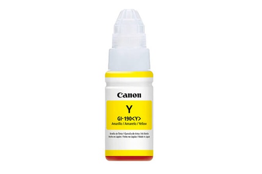 [CAN-PRT-INK/TON-GI190Y-YL-421] Canon GI-190 Ink Bottle Canon - Yellow