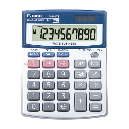 [CAN-CAL-ACC-LS100TS-GR-320] Canon LS-100TS Calculadoras de Escritorio / LCD / 10 Dígitos / Gris