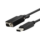 Xtech XTC-342 Displayport to VGA Converter Cable / M - M / Black