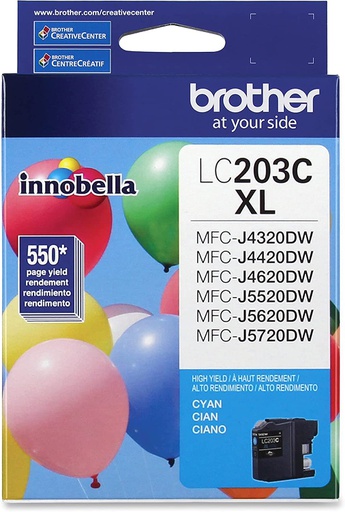 [BRO-PRT-INK-LCD203CY-NA-222] Brother LC203CY - Cyan