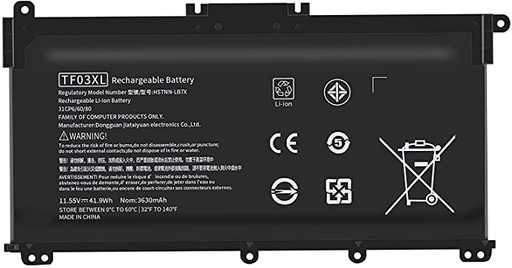 [HPE-BAT-NBK-HT03XL-BK-122] HP HT03XL Li-Lion Battery for notebook
