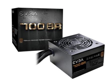 [EVG-PSU-PWR-110BQ0700V1-BK-221] EVGA PSU 110-BQ-0700-V1 700W / 80+ Bronze / Semi-Modular / 700W Fuente de Poder / Negro