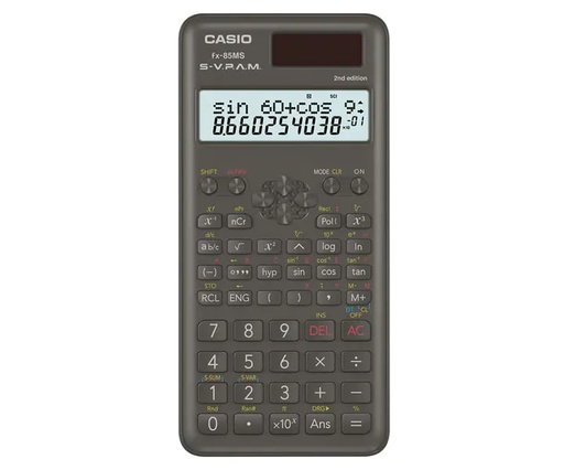 [CAS-CAL-ACC-FX85MS-BK-122] Casio Fx-85MS Calculadora Cientifica / 240 Funciones / Negro
