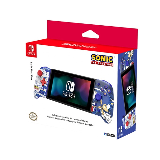 [NIN-GAM-ACC-NSW358U-NA-122] Nintendo Hori Split Pad Pro for Switch - Sonic Edition, Original