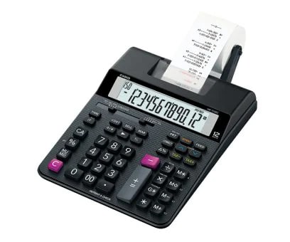 [CAS-CAL-SUM-HR150RC-BK-222] Casio HR-150RC Reprint &amp; Check Calculator - 12 Digits, Black