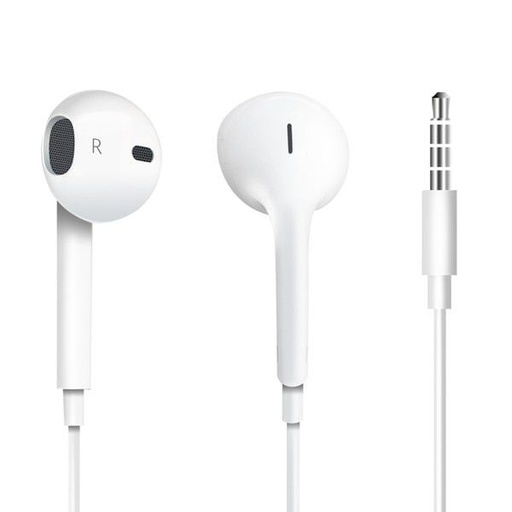[GEN-MSC-HYM-3TO2PIN-WH-222] Generic Earphones With 3.5mm Connector / White 