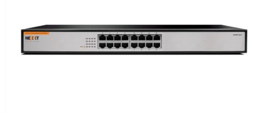 [NEX-NET-SWT-NAXOS1600R-BK-320] Nexxt NAXOS1600R Switch - 16 Puertos / Ethernet Rápida / Negro