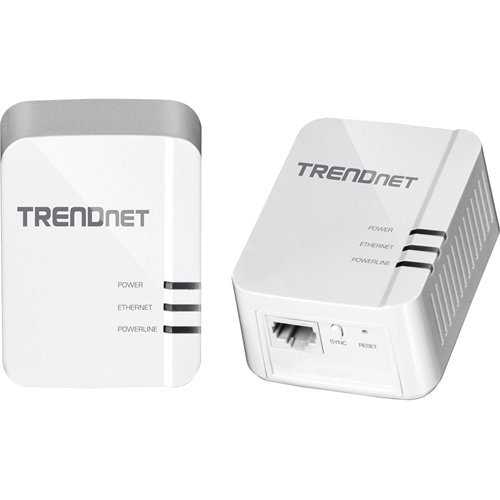 [TRN-NET-EXT-TPL422E2K-WH-320] TRENDnet TPL-422E2K/A Powerline Adapter kit 2x / Gigabit / 1300 AV2 / White 