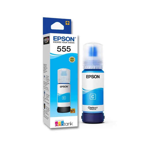 [EPS-PRT-INK-T555220-CY-422] Epson T555-AL Botella de Tinta  - Cyan