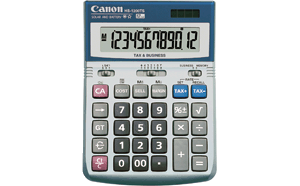 [CAN-CAL-ACC-HS1200TS-WH-320] Canon HS-1200TS Portable Calculator / LCD / 12 Digits / White