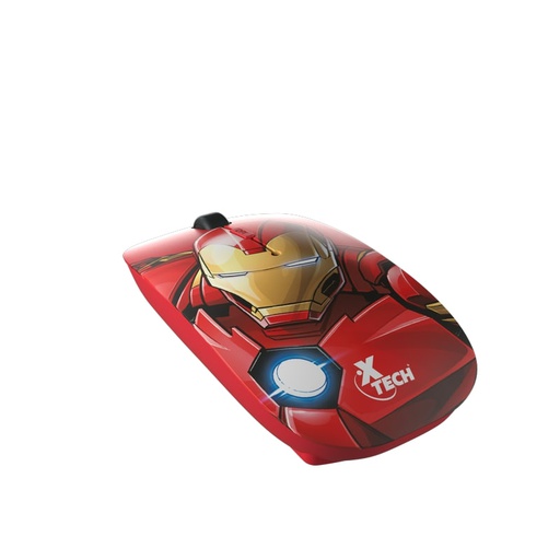 [XTC-MSC-MSC-M340IM-RD-123] Xtech Marvel Iron Man Ratón Inalámbrico / USB / Edición Especial / Rojo