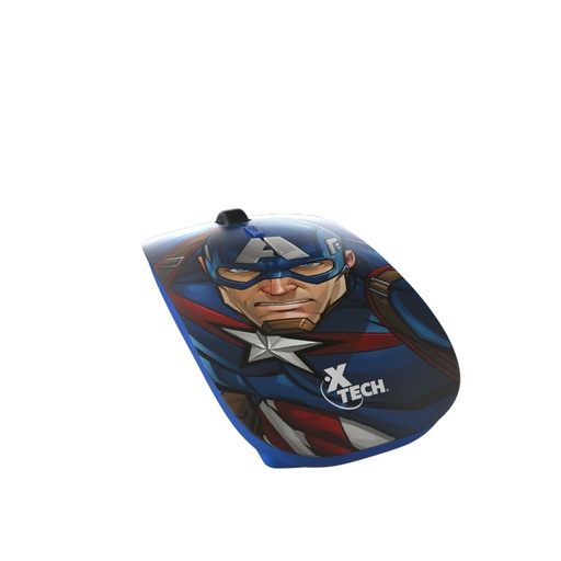 [XTC-MSC-MSC-M340CA-BL-123] Xtech Marvel Capitán Amèrica  Ratón Inalámbrico / USB / Edición Especial / Azul