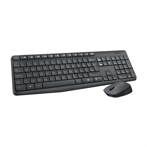 [LOG-HYM-KYM-920007901-BK-123] Logitech 920-007901 Wireless Combo MK235 / USB / Spanish / Black 