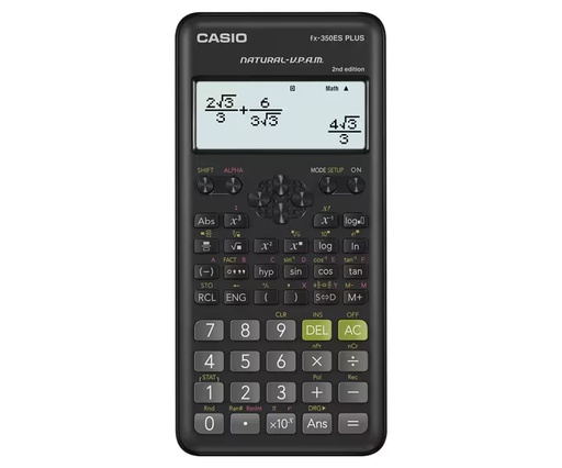 [CAS-MSC-ACC-FX350ESPLUS2-BK-123] Casio Fx-350ES Plus 2da Ediciòn - Calculadora Científica / 252 Funciones / Negro