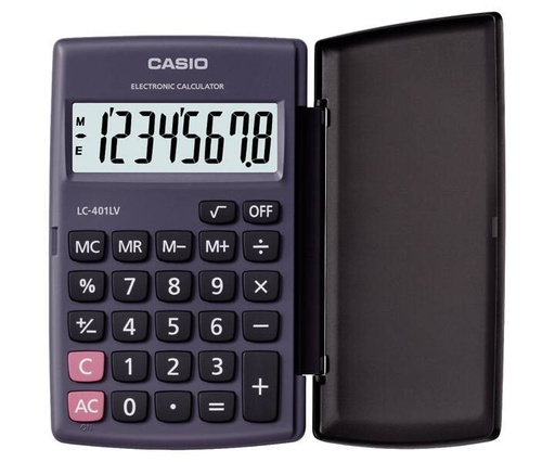 [CAS-MSC-ACC-LC401LV-BK-123] Casio LC-401LV - Pocket Calculator / 8 Digits / Black