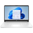 HP 14-dq0032dx Notebook - Intel Celeron N4020 / 14" HD / 4GB Ram / 64GB eMMC / Win 11 Home / English / Pearl White
