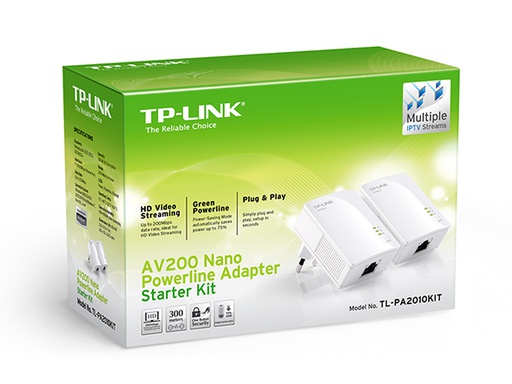 [TPL-NET-EXT-PA2010KIT-WT-320] TP-Link PA2010 KIT AV200 Nano Adaptador Powerline 