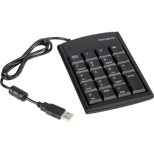 [TAR-KYM-BT-PAUK10U-BK-123] Targus PAUK10U - Numeric Keypad with USB Hub / Black