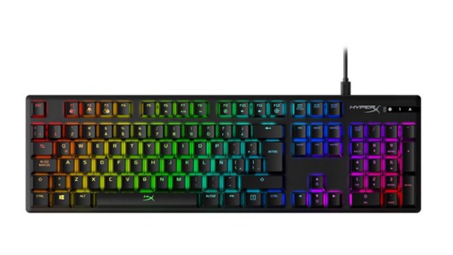 [HYX-GAM-ACC-HX-KB6AQX-US-BK-123] HyperX Allow Origins Teclado Mecánico Gaming - Efecto Anti-fantamas / Cherry MX / Chasis de aluminio / USB / Inglés