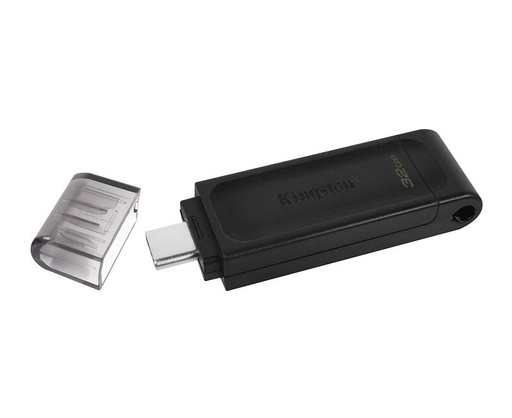 [KIN-STO-MEM-USB-DT7032GB-BK-123] Kingston DataTraveler70 32GB Memoria USB-C
