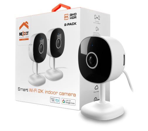 [NEX-NET-CAM-I7102PK-WH-223] Nexxt NHC-I7102PK - Dual Pack Indoor IP Camera / 2K / White  