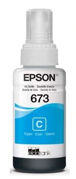 [EPS-PRT-INK-T673C-CY-223] Epson T673 Botella de Tinta - Cyan