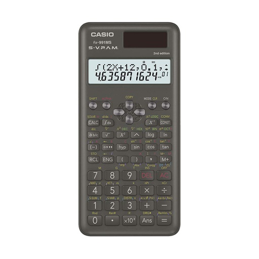 [CAS-CAL-FX991MS-BK-223] Casio Fx-991MS Calculadora Cientifica / 401 Funciones / Negro