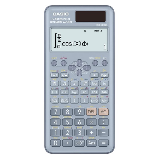 [CAS-CAL-ACC-FX991ESP2B-BL-223] Casio Fx-991ES Plus 2da Ediciòn - Calculadora Cientìfica / 417 Funciones / Azul