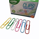 Pointer PC-50MM-100B Colored Paper Clips - 100pcs