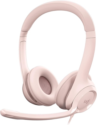 [LOG-HYM-ACC-981001280-PK-323] Logitech H390 Headset with Microphone - USB / In-Line Controls / Pink