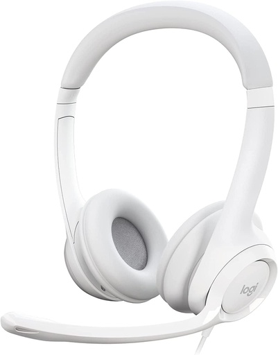 [LOG-HYM-ACC-981001285-WH-323] Logitech H390 Headset with Microphone - USB / In-Line Controls / White