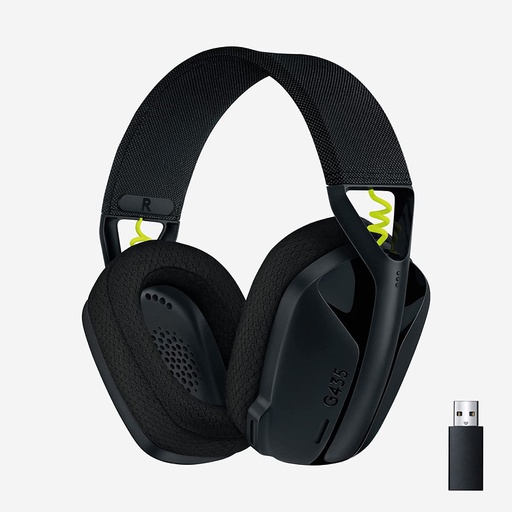 [LOG-HYM-GAM-981001049-BK-323] Logitech G435 Stereo Wireless Gaming Headset - Bluetooth / USB / Black