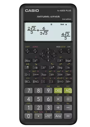 [CAS-CAL-ACC-FX82ESP-BK-320] Casio Fx-82ES Plus Calculadora / 252 Funciones / Negro