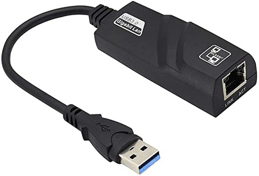 [ADP-NET-ZOE-ZOCA164-BK-423] Zoecan ZO-CA164 Adaptador USB3.0 Macho a RJ45 Gigabit