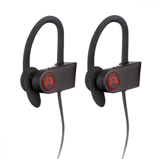 [ACC-CEL-ARG-HS2025BK-BK-423] Argom HS-2025BK Sport Ultimate Sound Flex Wireless BT Sweat Proof Earphones - Up to 10Hours Playtime, Built-In Mic