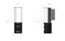 Ezviz LC3 Smart security camera with wall lamp -  2K / IP67 / White