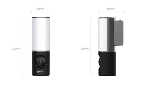 [EZV-CAM-SUR-LC3-WH-423] Ezviz LC3 Smart security camera with wall lamp -  2K / IP67 / White