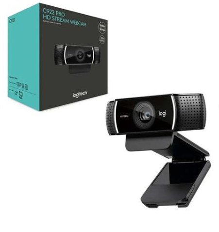 [CAM-WEB-LOG-960001087-BK-423] Logitech C922 Pro HD Webcam 1080p 30fps (720p 60fps) + Micrófono + Tripode