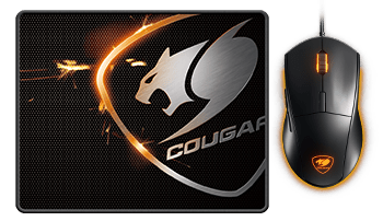 [COU-GAM-KYM-3MMXCWOB-BK-420] Cougar Combo Minos XC Mouse Gaming con Alfombrilla / USB / Negro