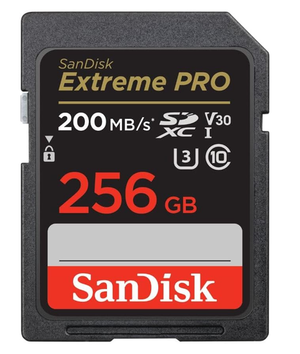 [SAN-MEM-MSD-SDSDXXD256GGN4IN-NA-124] SanDisk Extreme Pro SDXC - Memory Card 256GB / SDXC UHS-I / ClasE 10 / V30
